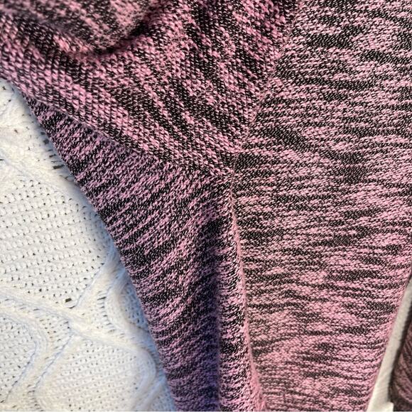 COPPER RIVET | Black & Pink Tweed Long Sleeve Adjustable Waist & Cuff Sweatshirt - Picture 7 of 16